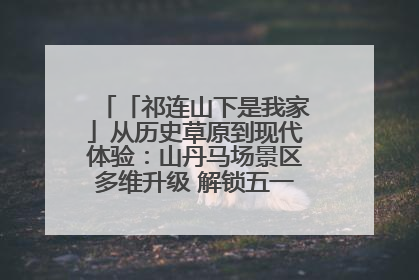 「祁连山下是我家」从历史草原到现代体验:山丹马场景区多维升级 解锁五一文旅新玩法