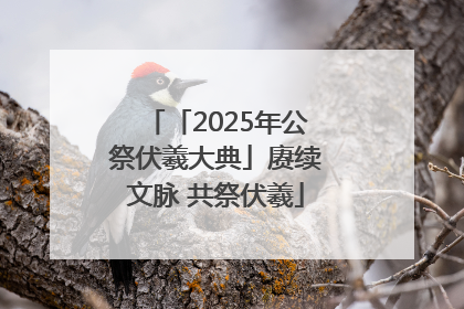 「2025年公祭伏羲大典」赓续文脉 共祭伏羲