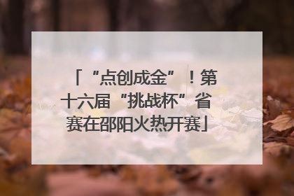 “点创成金”！第十六届“挑战杯”省赛在邵阳火热开赛