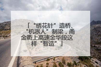 “绣花针”造桥、“机器人”制梁，甬金衢上高速金华段这样“智造”