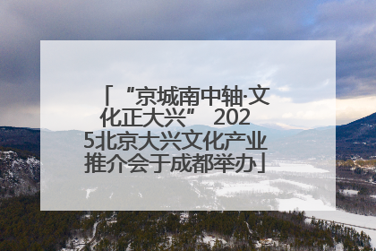 “京城南中轴·文化正大兴” 2025北京大兴文化产业推介会于成都举办