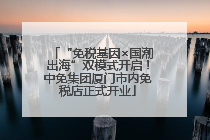“免税基因×国潮出海”双模式开启！中免集团厦门市内免税店正式开业