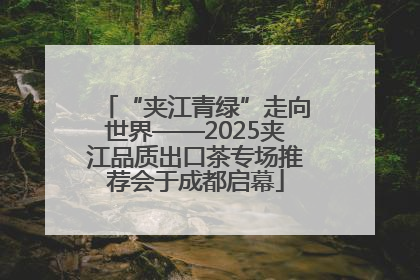 “夹江青绿”走向世界——2025夹江品质出口茶专场推荐会于成都启幕