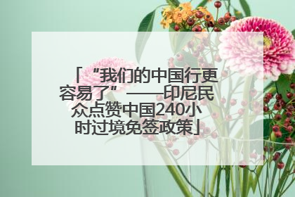 “我们的中国行更容易了”——印尼民众点赞中国240小时过境免签政策