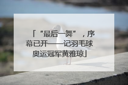 “最后一舞”，序幕已开——记羽毛球奥运冠军黄雅琼
