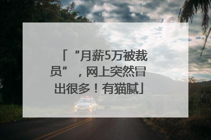 “月薪5万被裁员”，网上突然冒出很多！有猫腻