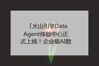 火山引擎Data Agent体验中心正式上线！企业级AI数据专家触手可及