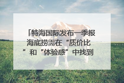 特海国际发布一季报 海底捞需在“质价比”和“体验感”中找到平衡｜新经济观察