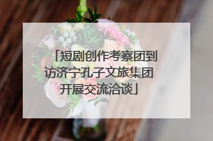 短剧创作考察团到访济宁孔子文旅集团开展交流洽谈