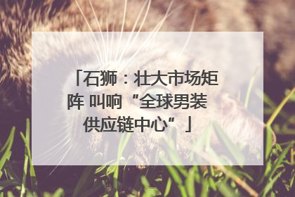 石狮：壮大市场矩阵 叫响“全球男装供应链中心”