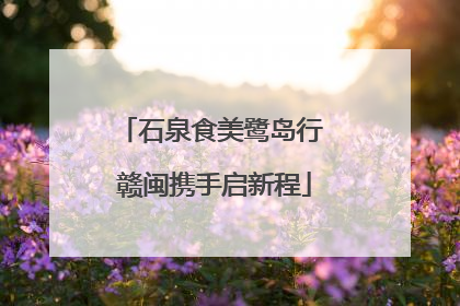 石泉食美鹭岛行 赣闽携手启新程