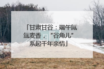 甘肃甘谷：端午氤氲麦香，“谷角儿”系起千年亲情