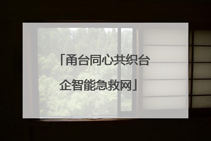 甬台同心共织台企智能急救网