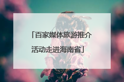百家媒体旅游推介活动走进海南省