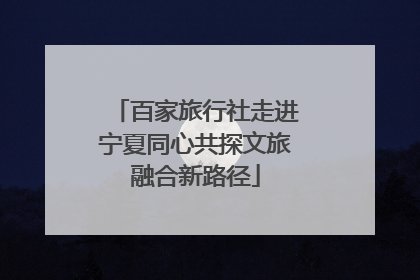 百家旅行社走进宁夏同心共探文旅融合新路径