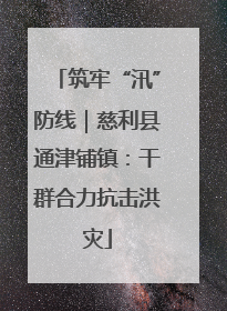 筑牢“汛”防线｜慈利县通津铺镇：干群合力抗击洪灾