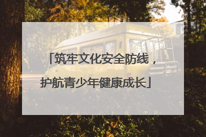筑牢文化安全防线，护航青少年健康成长
