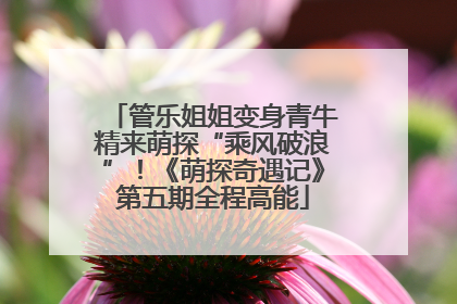 管乐姐姐变身青牛精来萌探“乘风破浪”！《萌探奇遇记》第五期全程高能