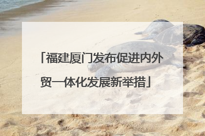 福建厦门发布促进内外贸一体化发展新举措
