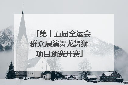 第十五届全运会群众展演舞龙舞狮项目预赛开赛