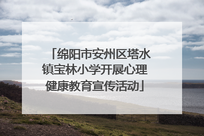 绵阳市安州区塔水镇宝林小学开展心理健康教育宣传活动