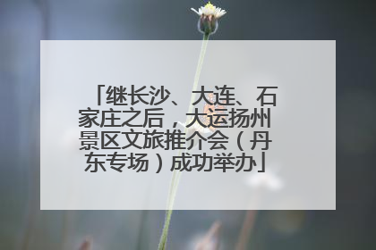 继长沙、大连、石家庄之后，大运扬州景区文旅推介会（丹东专场）成功举办