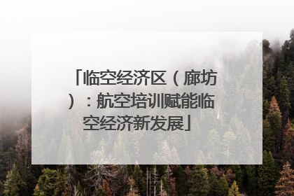 临空经济区（廊坊）：航空培训赋能临空经济新发展