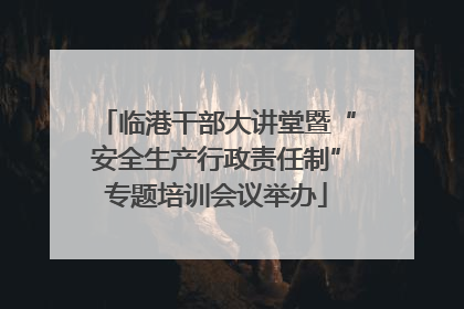 临港干部大讲堂暨“安全生产行政责任制”专题培训会议举办