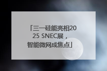 三一硅能亮相2025 SNEC展，智能微网成焦点