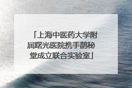 上海中医药大学附属曙光医院携手鹊秘堂成立联合实验室