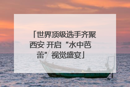 世界顶级选手齐聚西安 开启“水中芭蕾”视觉盛宴