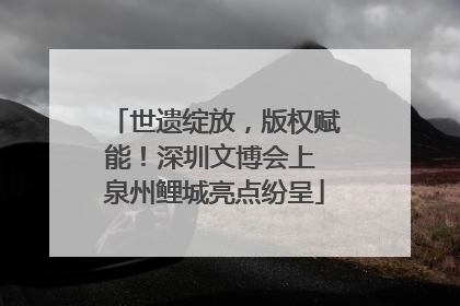 世遗绽放，版权赋能！深圳文博会上 泉州鲤城亮点纷呈