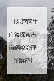 东营区牛庄镇探索占道晒粮治理新路径