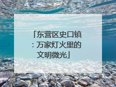 东营区史口镇：万家灯火里的文明微光