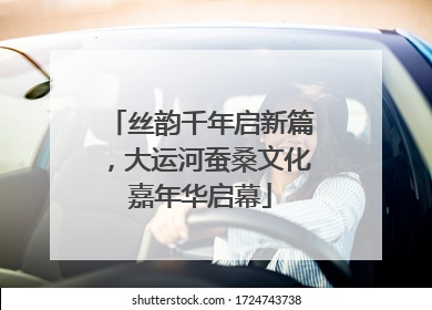 丝韵千年启新篇，大运河蚕桑文化嘉年华启幕