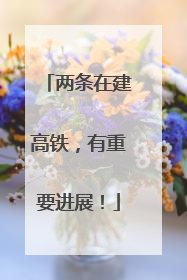 两条在建高铁，有重要进展！
