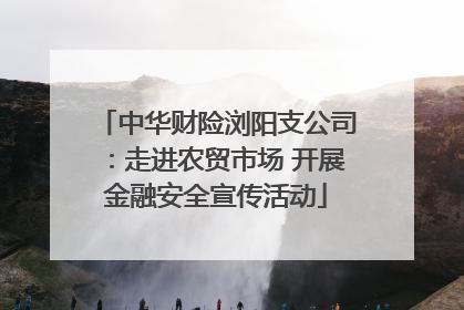 中华财险浏阳支公司：走进农贸市场 开展金融安全宣传活动
