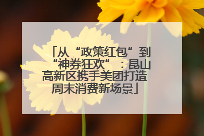 从“政策红包”到“神券狂欢”：昆山高新区携手美团打造周末消费新场景