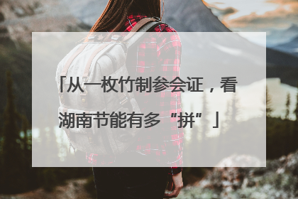 从一枚竹制参会证，看湖南节能有多“拼”