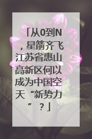 从0到N，星箭齐飞江苏省惠山高新区何以成为中国空天“新势力”？
