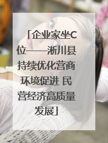 企业家坐C位——淅川县持续优化营商环境促进 民营经济高质量发展