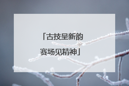 古技呈新韵 赛场见精神
