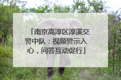 南京高淳区淳溪交警中队：视频警示入心，问答互动促行
