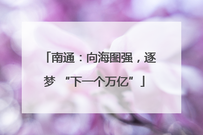 南通：向海图强，逐梦 “下一个万亿”
