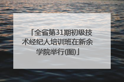 全省第31期初级技术经纪人培训班在新余学院举行(图)