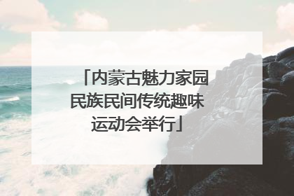 内蒙古魅力家园民族民间传统趣味运动会举行