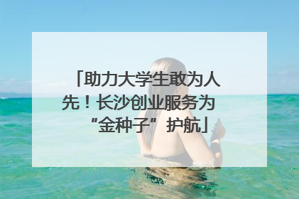 助力大学生敢为人先！长沙创业服务为“金种子”护航