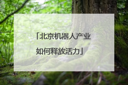 北京机器人产业如何释放活力