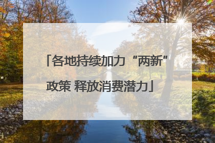 各地持续加力“两新”政策 释放消费潜力