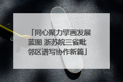 同心聚力擘画发展蓝图 浙苏皖三省毗邻区谱写协作新篇